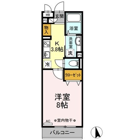 D-roomハピネスの物件間取画像